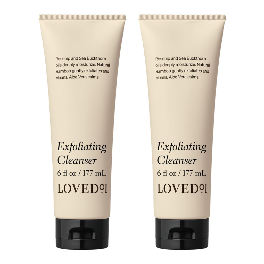 Loved01 Face & Body Exfoliating Cleanser – Mandelic Acid, Hydrating Wash, 2-Pack (6 oz) | John Legend Skincare