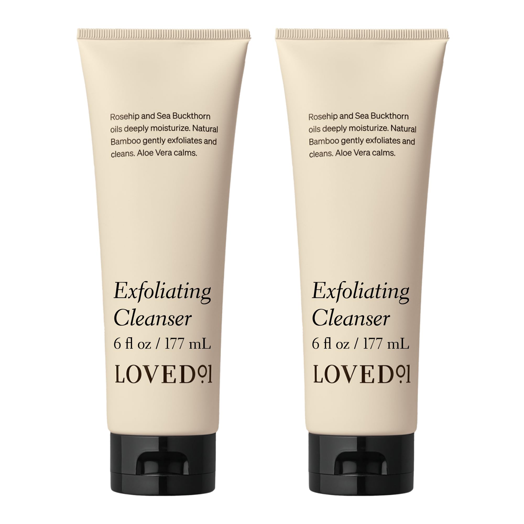 Loved01 Face & Body Exfoliating Cleanser – Mandelic Acid, Hydrating Wash, 2-Pack (6 oz) | John Legend Skincare