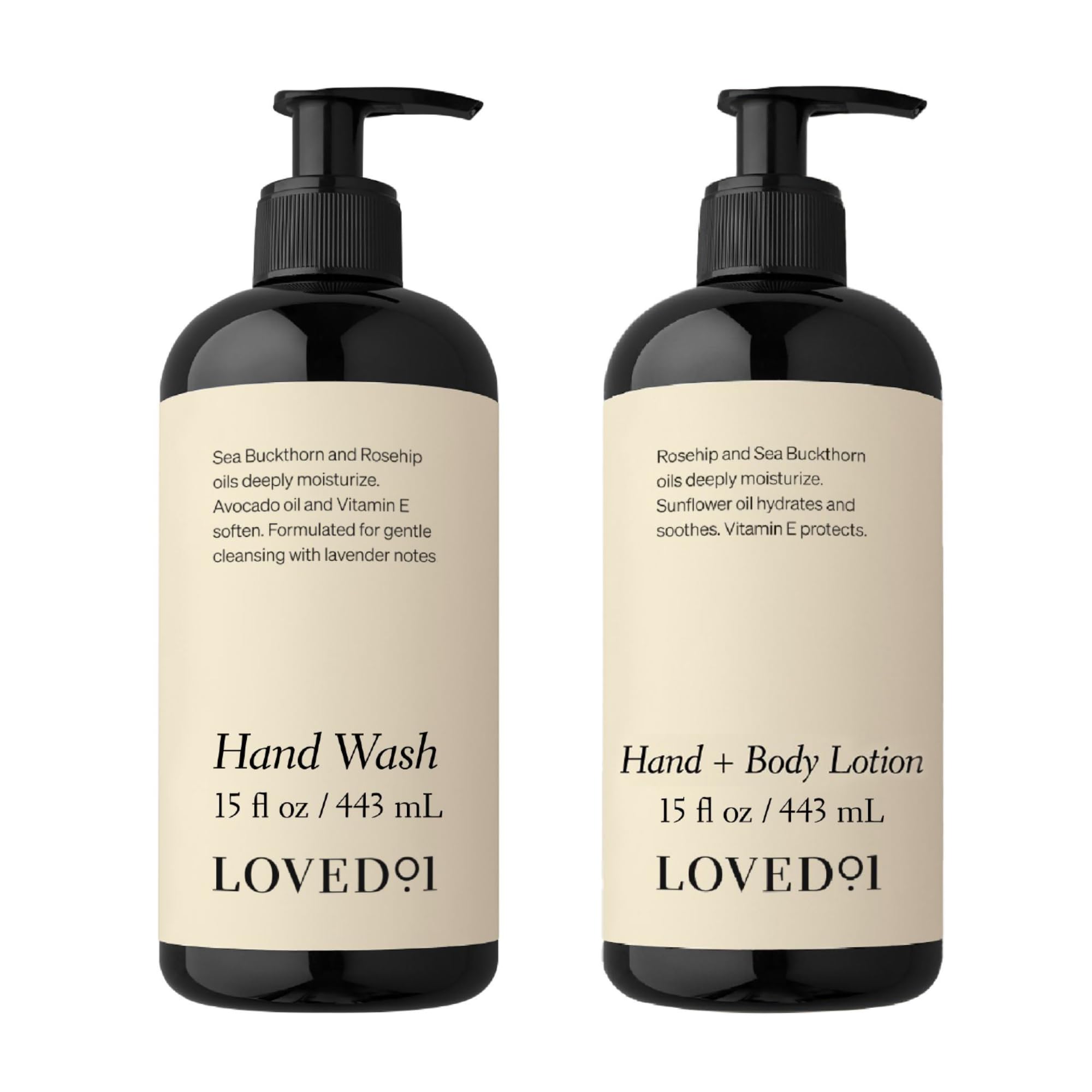 Loved01 Hand Soap & Lotion Set – Oprah's Favorite Things (15 oz Hand Wash + 15 oz Body Lotion)