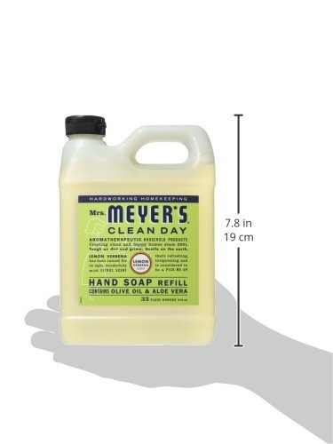 Lovely Annie Liquid Hand Soap Refill – Lemon Verbena, Cruelty-Free & Biodegradable 33oz (Pack of 2)