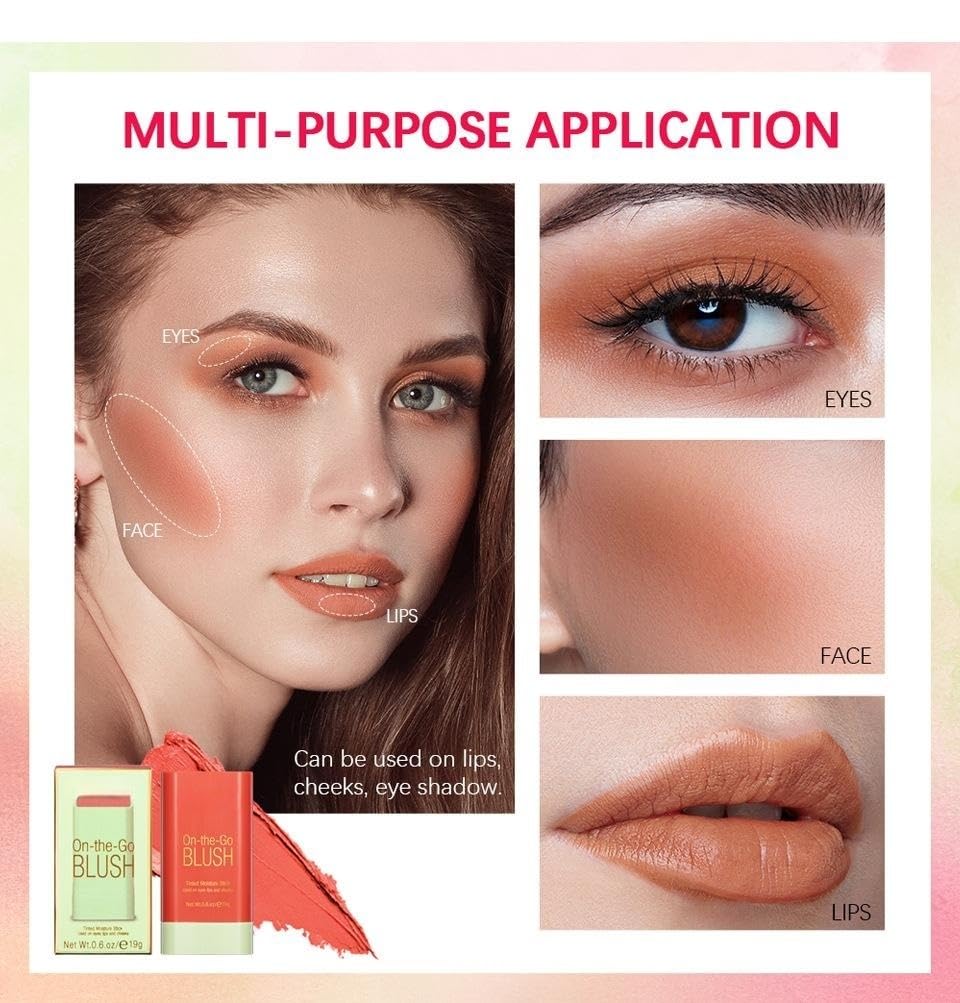 Lovelycat On-the-Go Blush Stick Orange – Creamy, Long-Lasting Tinted Moisture for All Skin