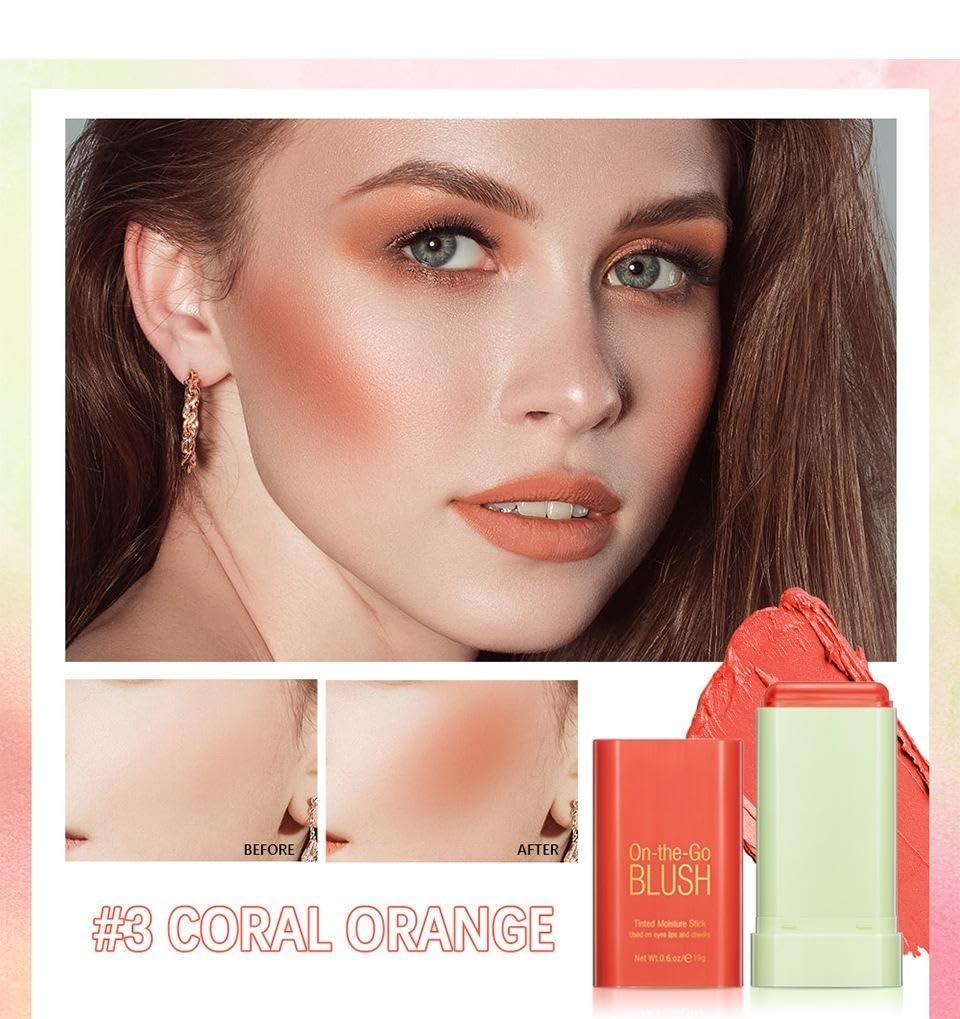 Lovelycat On-the-Go Blush Stick Orange – Creamy, Long-Lasting Tinted Moisture for All Skin