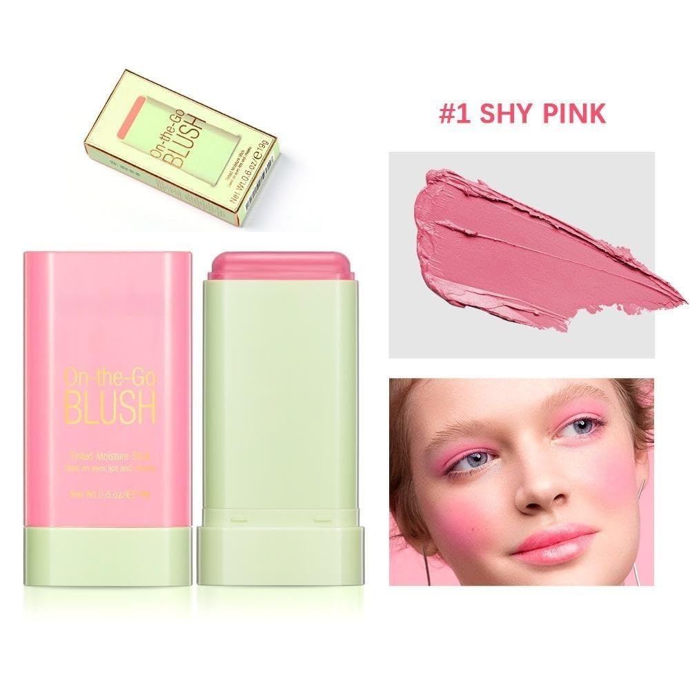 Lovelycat On-the-Go Makeup Blush Stick – Pink, Creamy, Long-Lasting, Waterproof