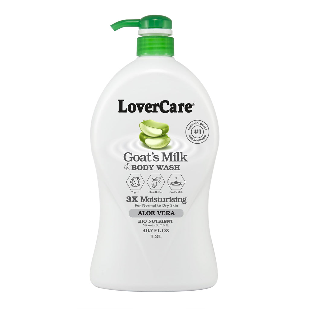 LoverCare Goat Milk Moisturizing Body Wash with Aloe Vera | 40.7 fl oz