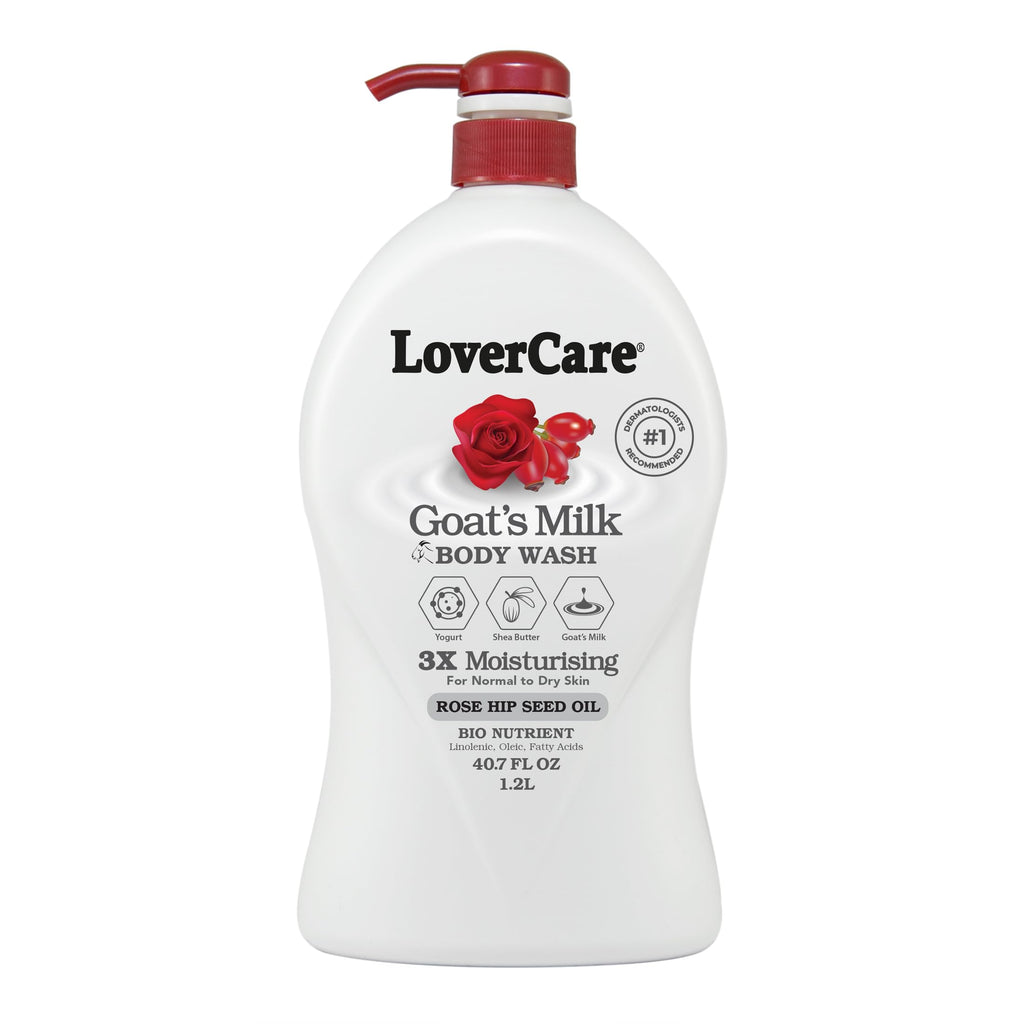 Lover's Care Goat Milk Body Wash with Rose Hip Seed Oil – 40.7 oz