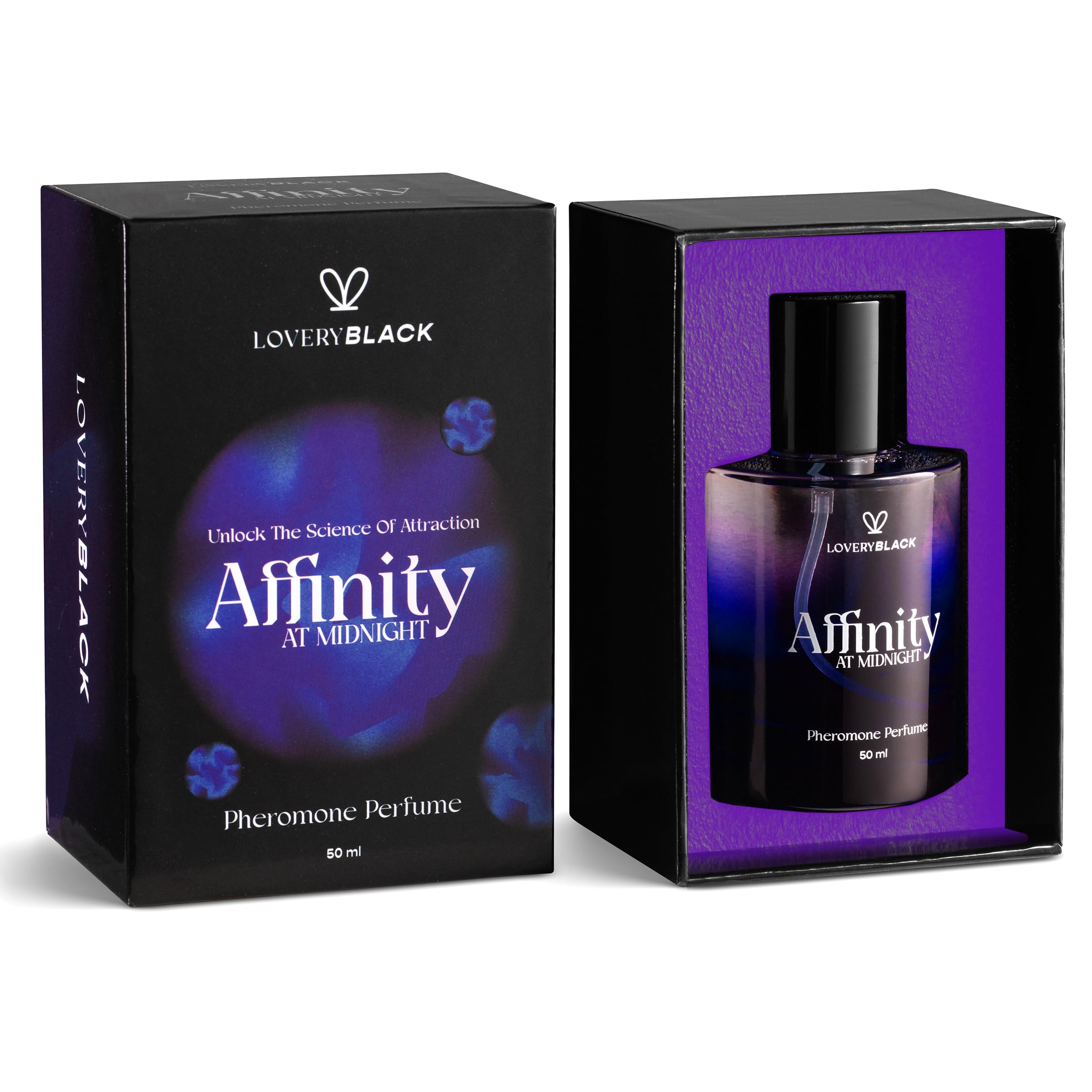 LOVERY Affinity at Midnight Pheromone Perfume - Unisex Attraction and Confidence