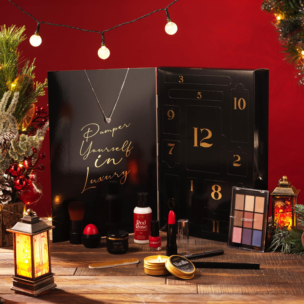 Lovery Birthday Gifts for Her — Beauty Treasures 12 Day Makeup Gift Set