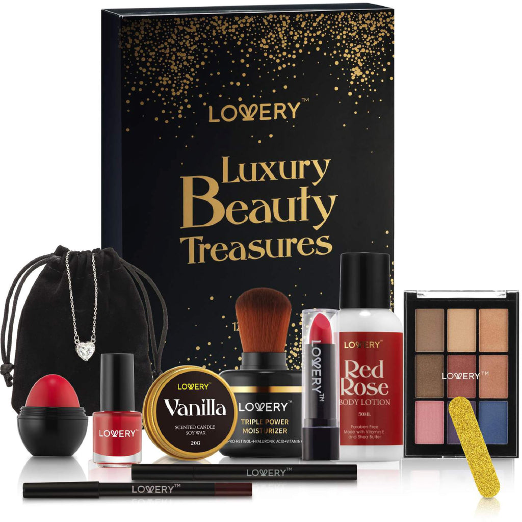 Lovery Birthday Gifts for Her — Beauty Treasures 12 Day Makeup Gift Set