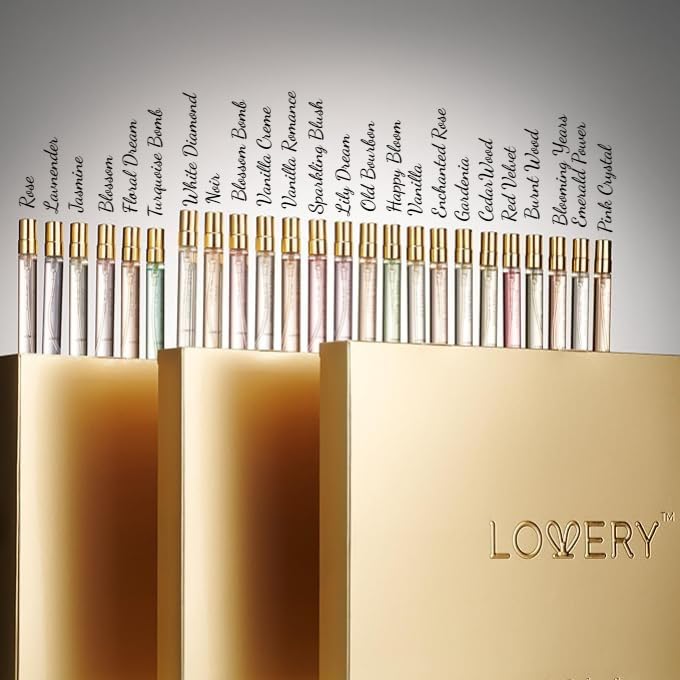 LOVERY 24-Piece Beauty Perfume Set – Floral Fragrance Advent Calendar Gift for Women
