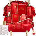LOVERY Valentines Day Gifts for Her – Red Rose Spa Gift Set with Perfume, Jade Roller & Gua Sha