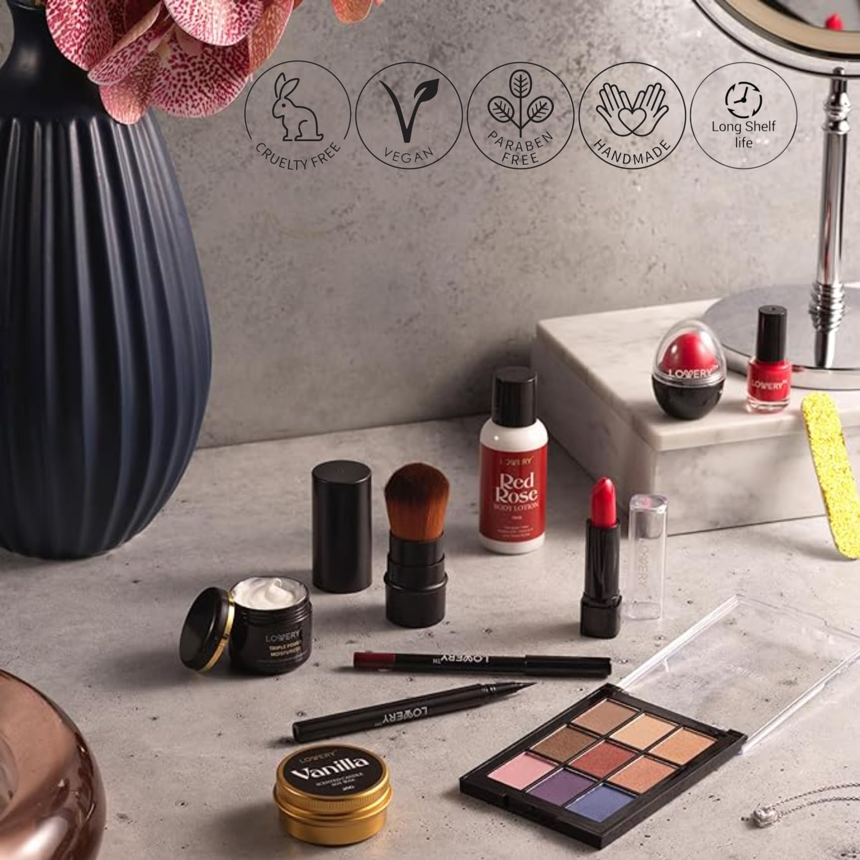 Lovery Birthday Gifts for Her — Beauty Treasures 12 Day Makeup Gift Set