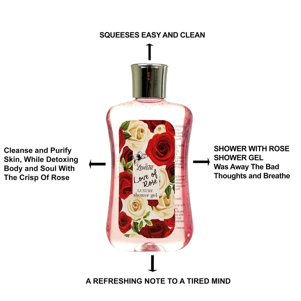 LOVESTEE Love of Rose Spa Gift Set – Christmas Bath & Body Basket