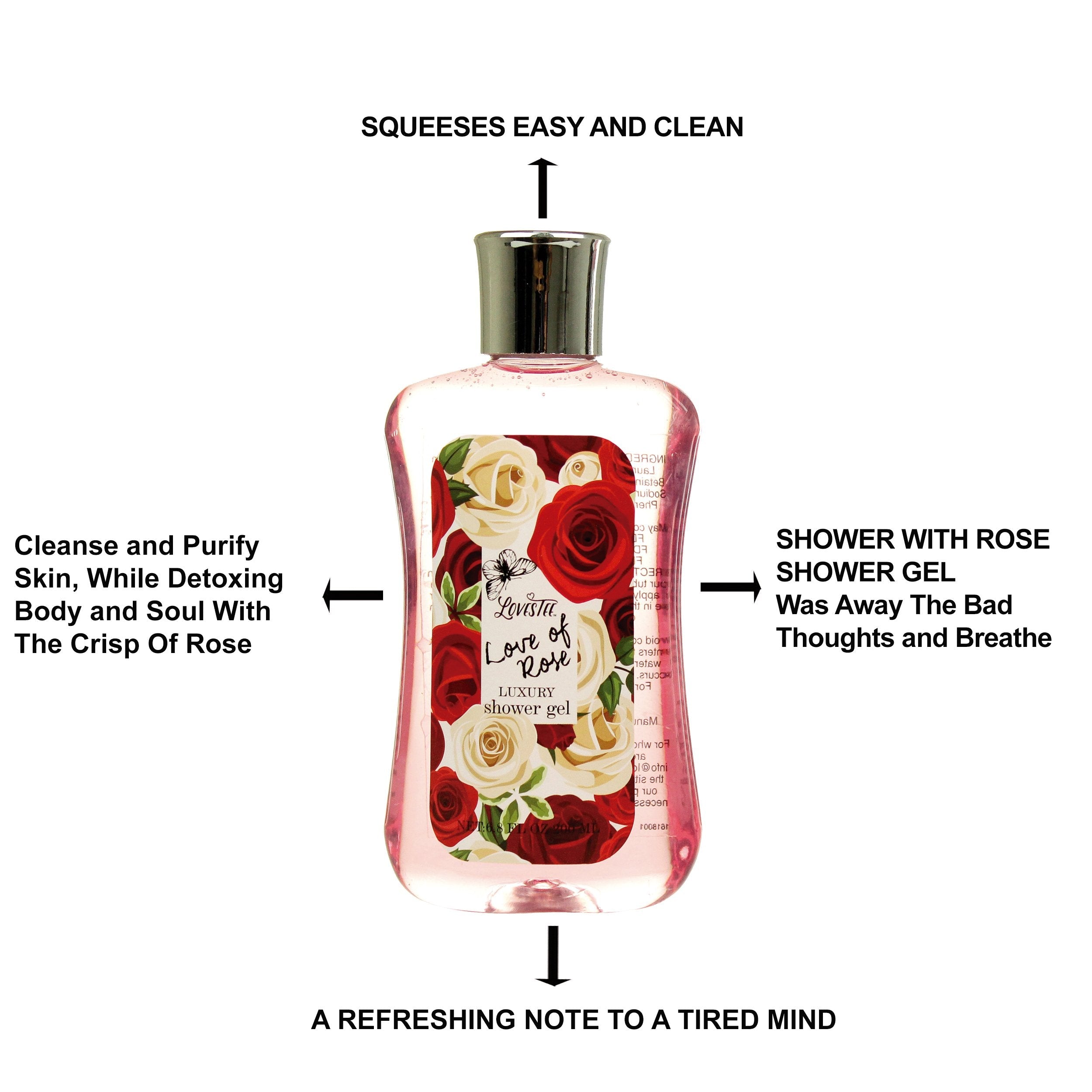 LOVESTEE Love of Rose Spa Gift Set – Christmas Bath & Body Basket