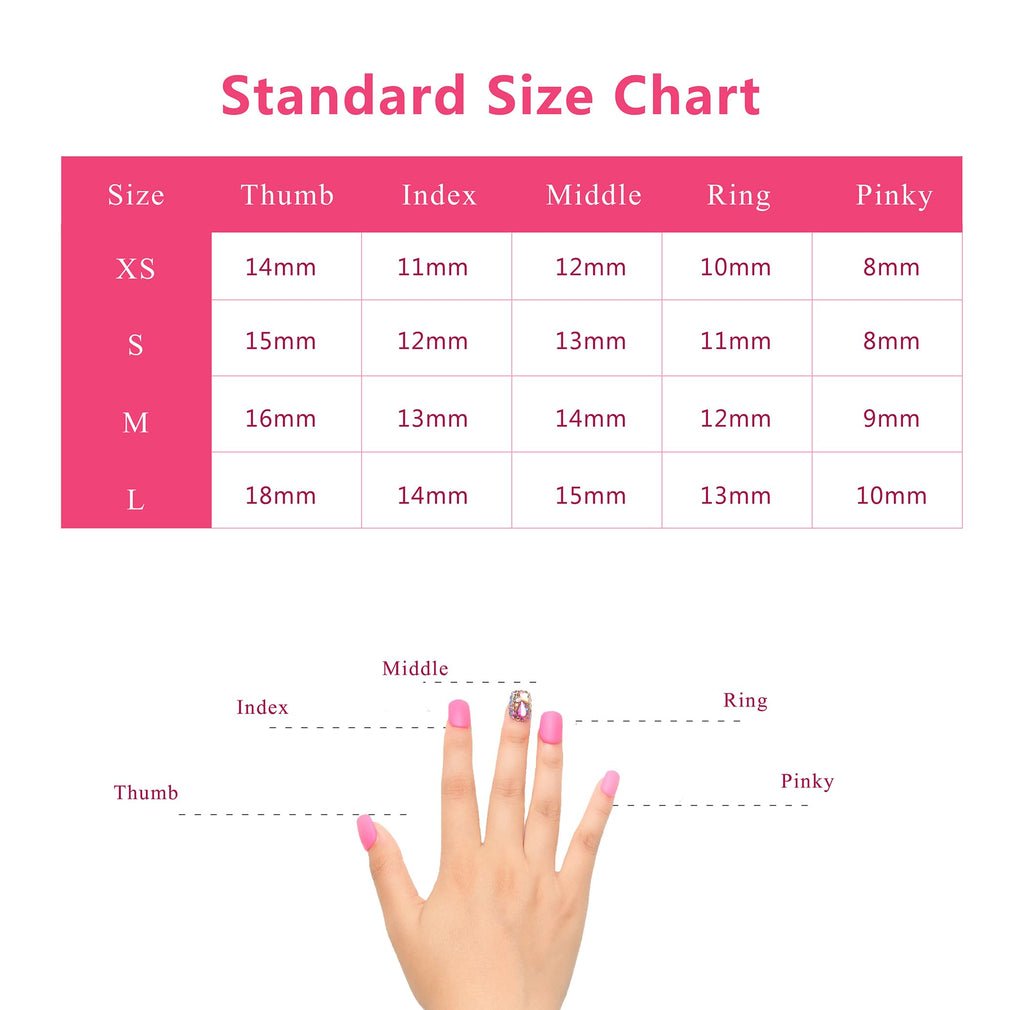 LOVFUL Houndstooth Press-On Nails – Full-Covered Crystals, Reusable Almond Regular 1.0 in