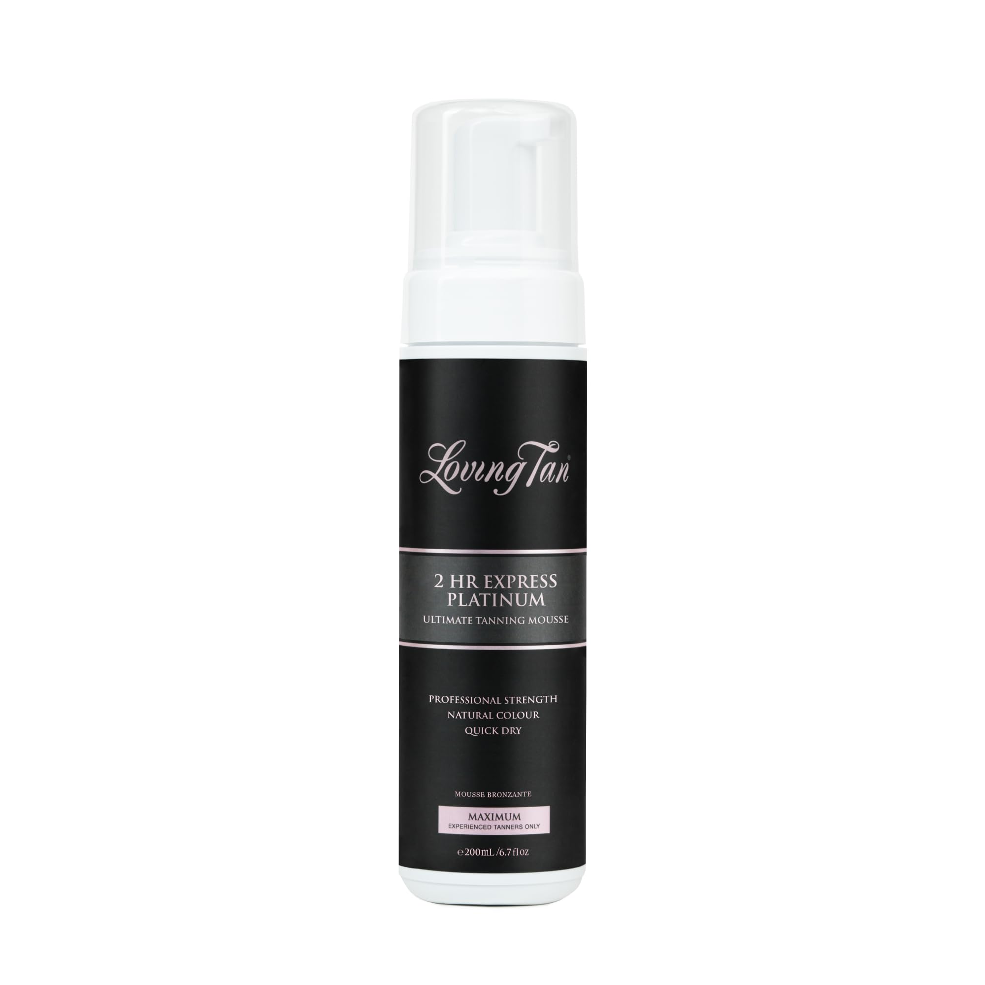Loving Tan Platinum 2 HR Express Self Tanning Mousse – Darkest Shade Yet, Streak-Free