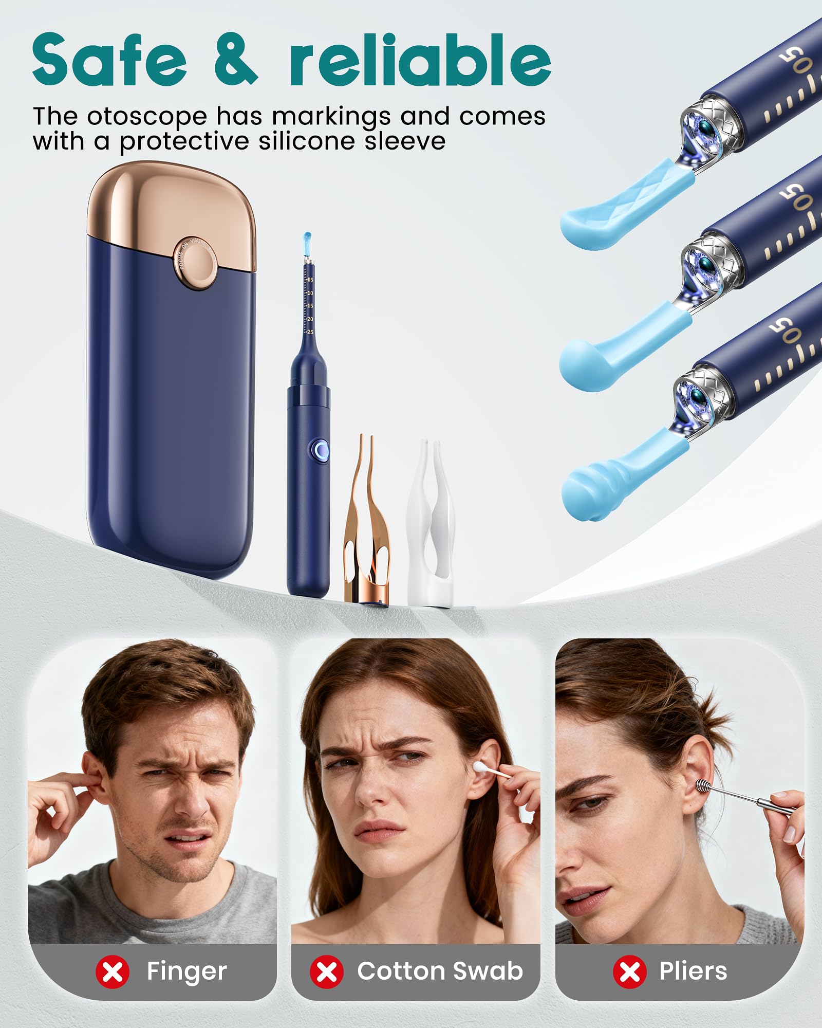 Loyker Ear Wax Removal Kit with 1080P Camera – Visual Ear Cleaner (12 Tips)