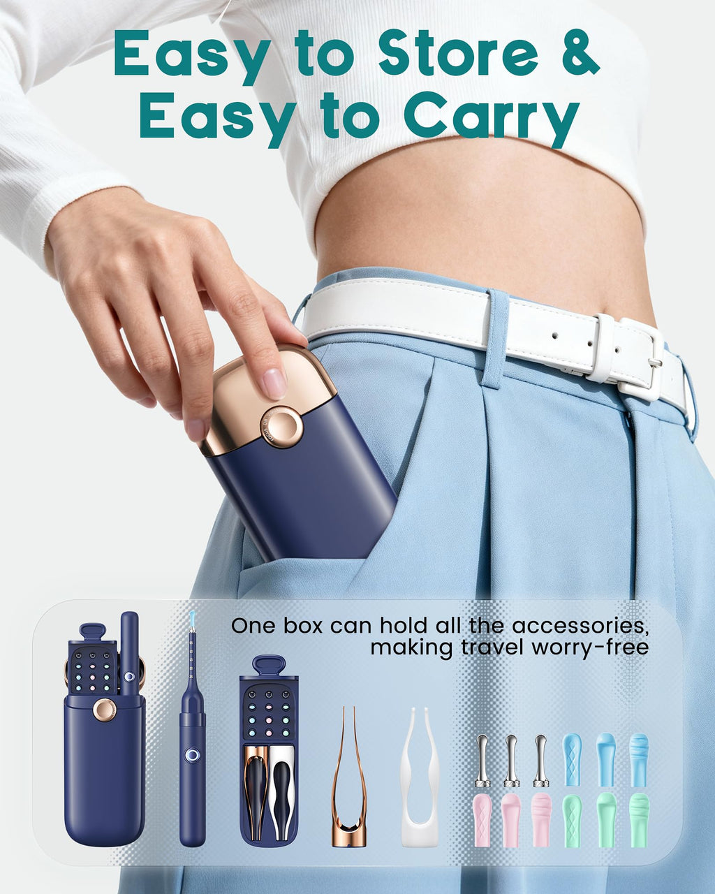 Loyker Ear Wax Removal Kit with 1080P Camera – Visual Ear Cleaner (12 Tips)