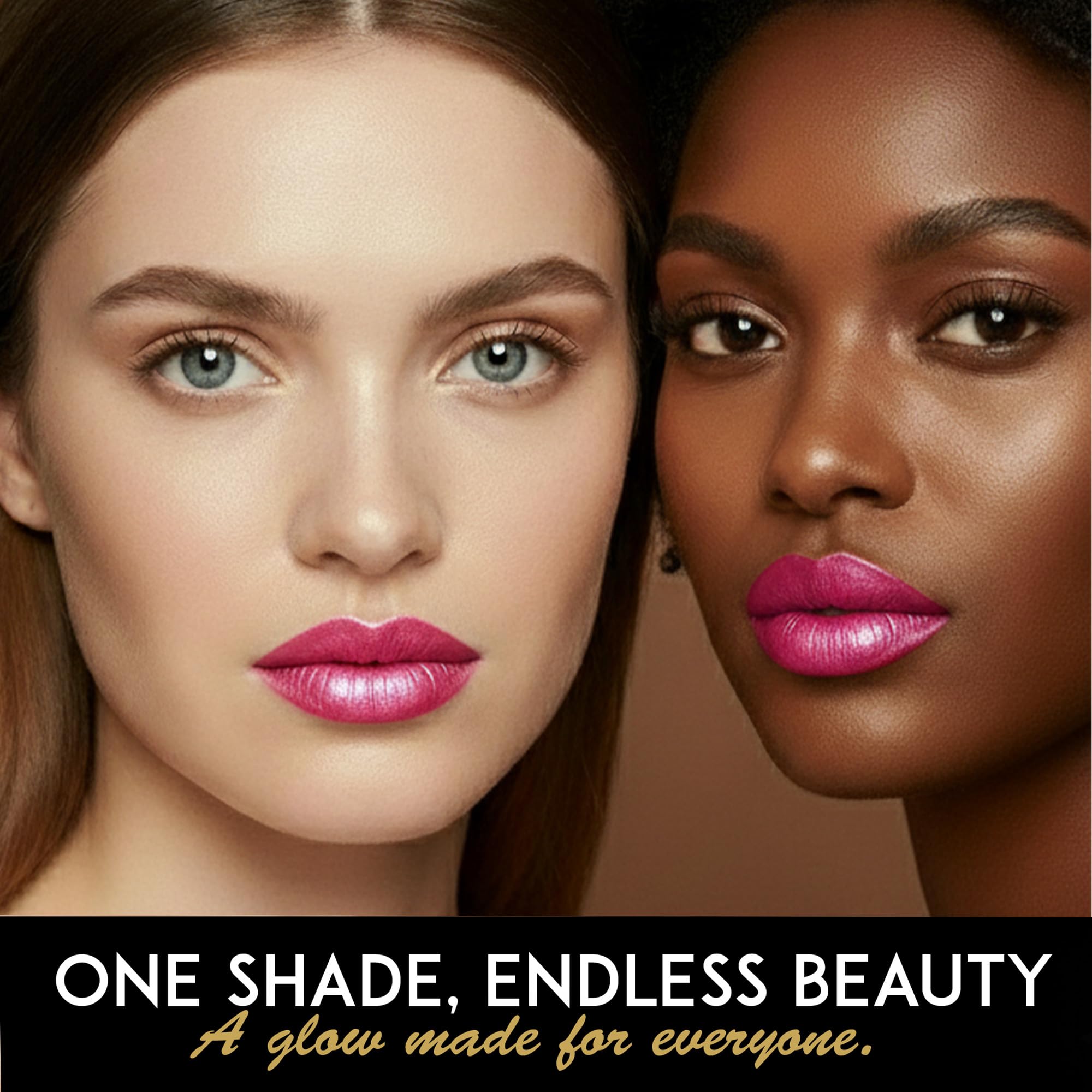 L'Paige Designer Lipstick Frosted Amethyst Sheen – Cool Berry Pink, Aloe Vera-Based Moisturizing Formula (Shade L53)