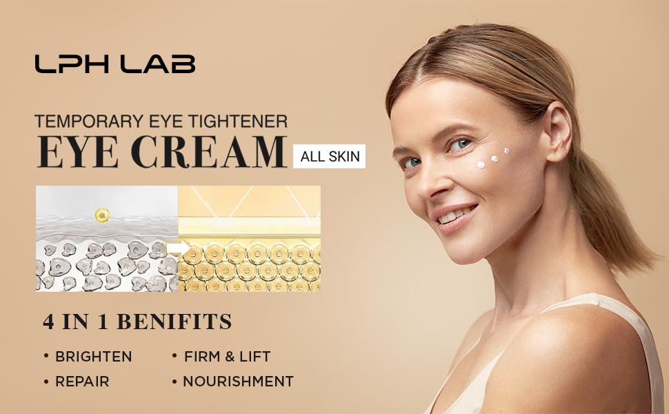 LPH LAB Instant Firm Eye Tightening Cream – Quick Puffiness Reduction for Mature Eyes (30mL)