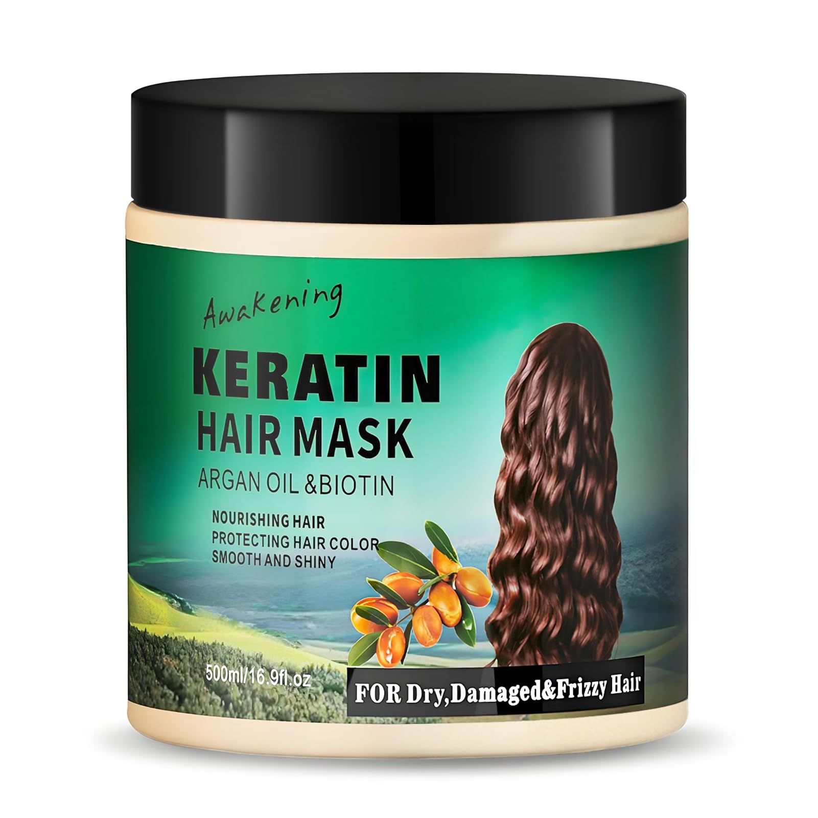 LSKINBATH Hair Mask Deep Treatment – Collagen, Argan Oil & Biotin for Dry, Damaged Hair