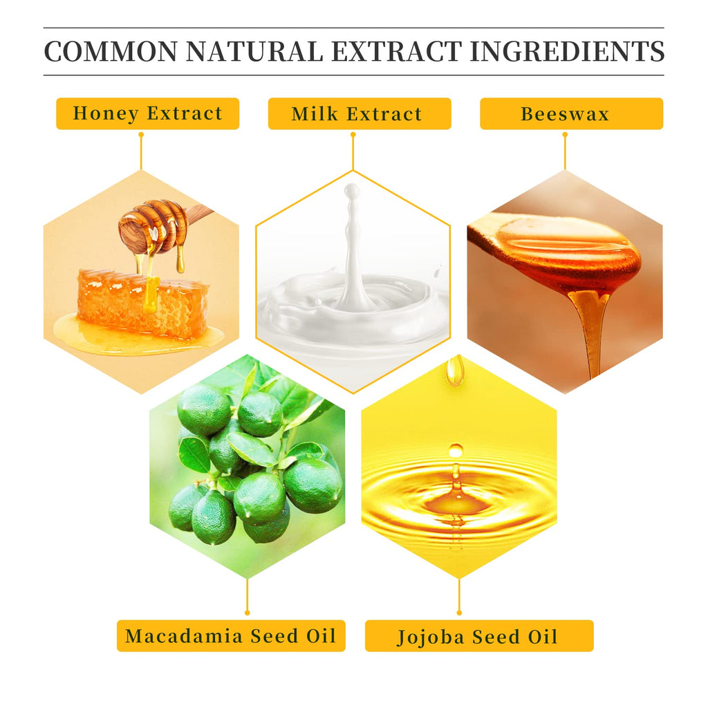 LSxia Honey Milk Lip Care Kit – Lip Mask, Balm, Scrub & Oil for Hydration