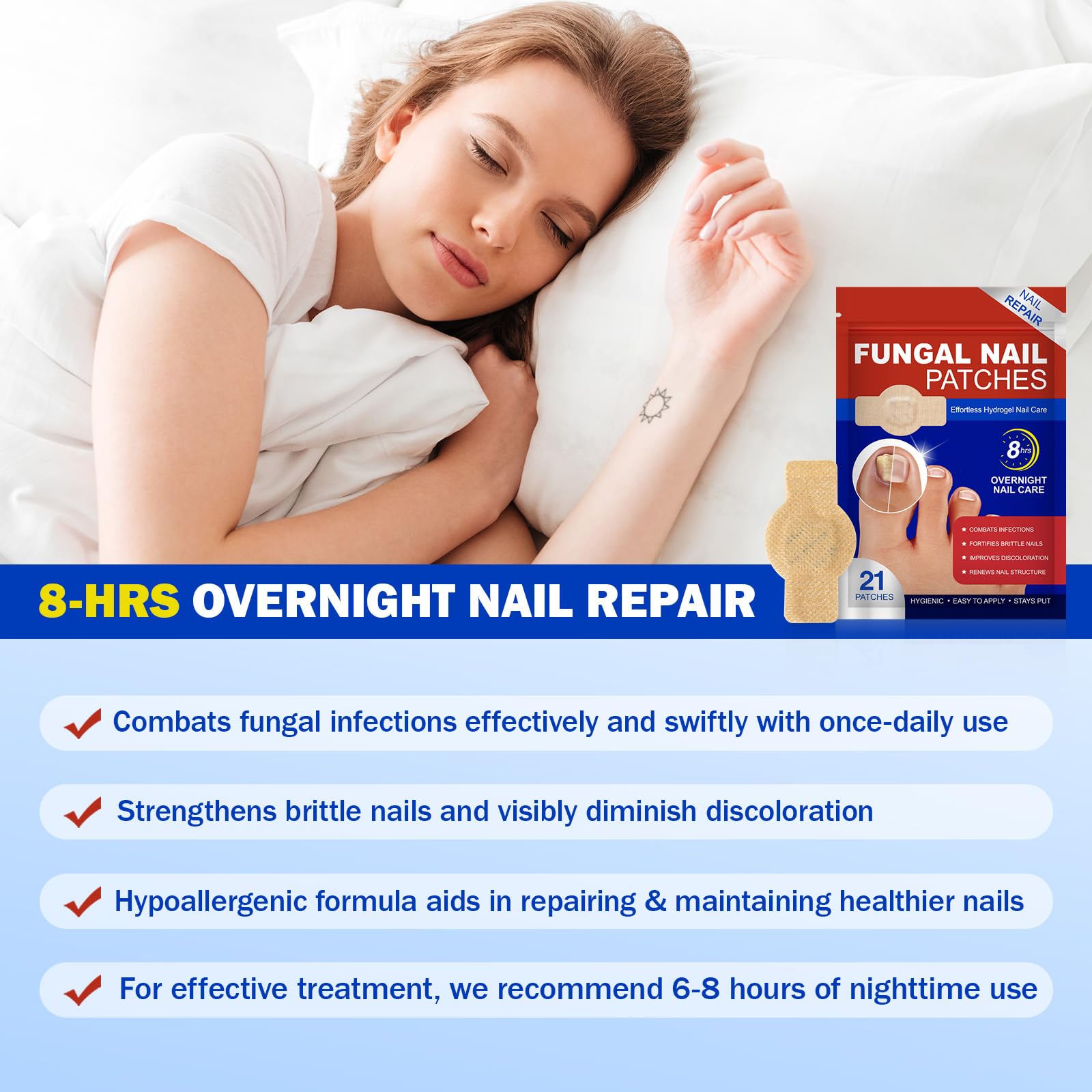 LTQXGT Fungal Nail Patches 2Pack – Extra Strength Toenail Repair