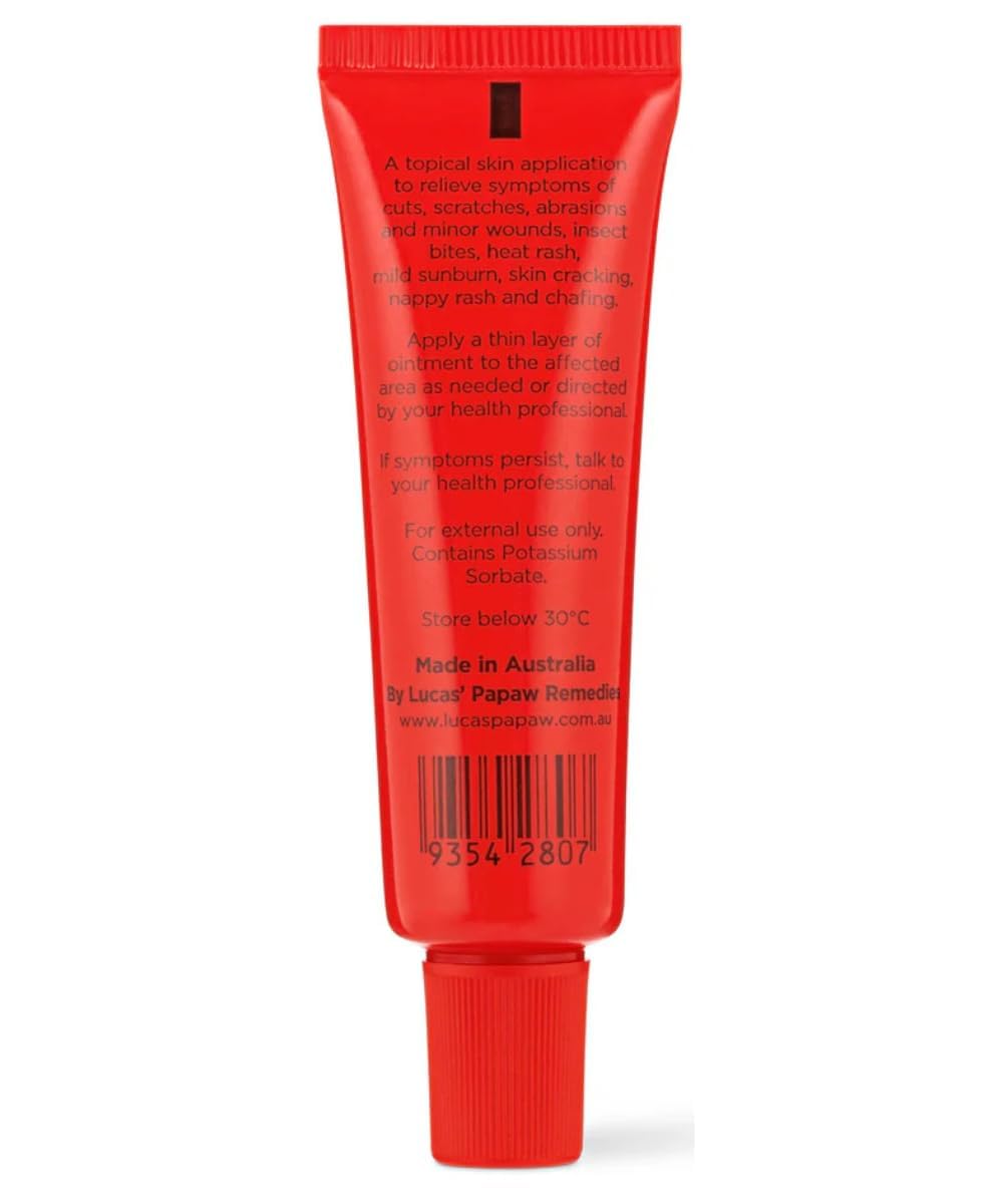 Lucas Papaw Ointment – 15g Tube with Lip Applicator – 2-Pack – Multi-Purpose Skin Relief – Made in Australia