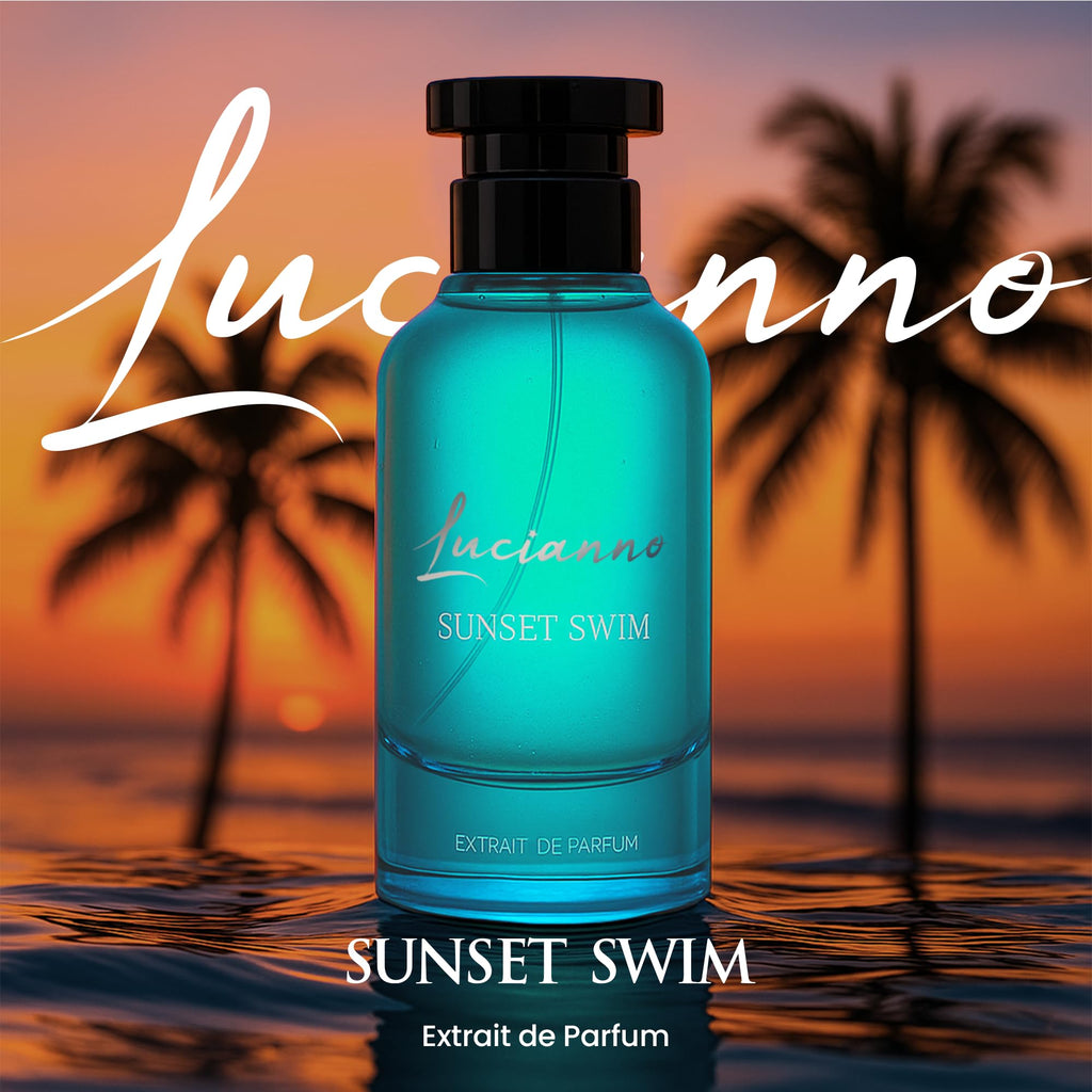 Lucianno Sunset Swim Extrait De Parfum 100mL – Long-Lasting Citrus Scent for Men & Women