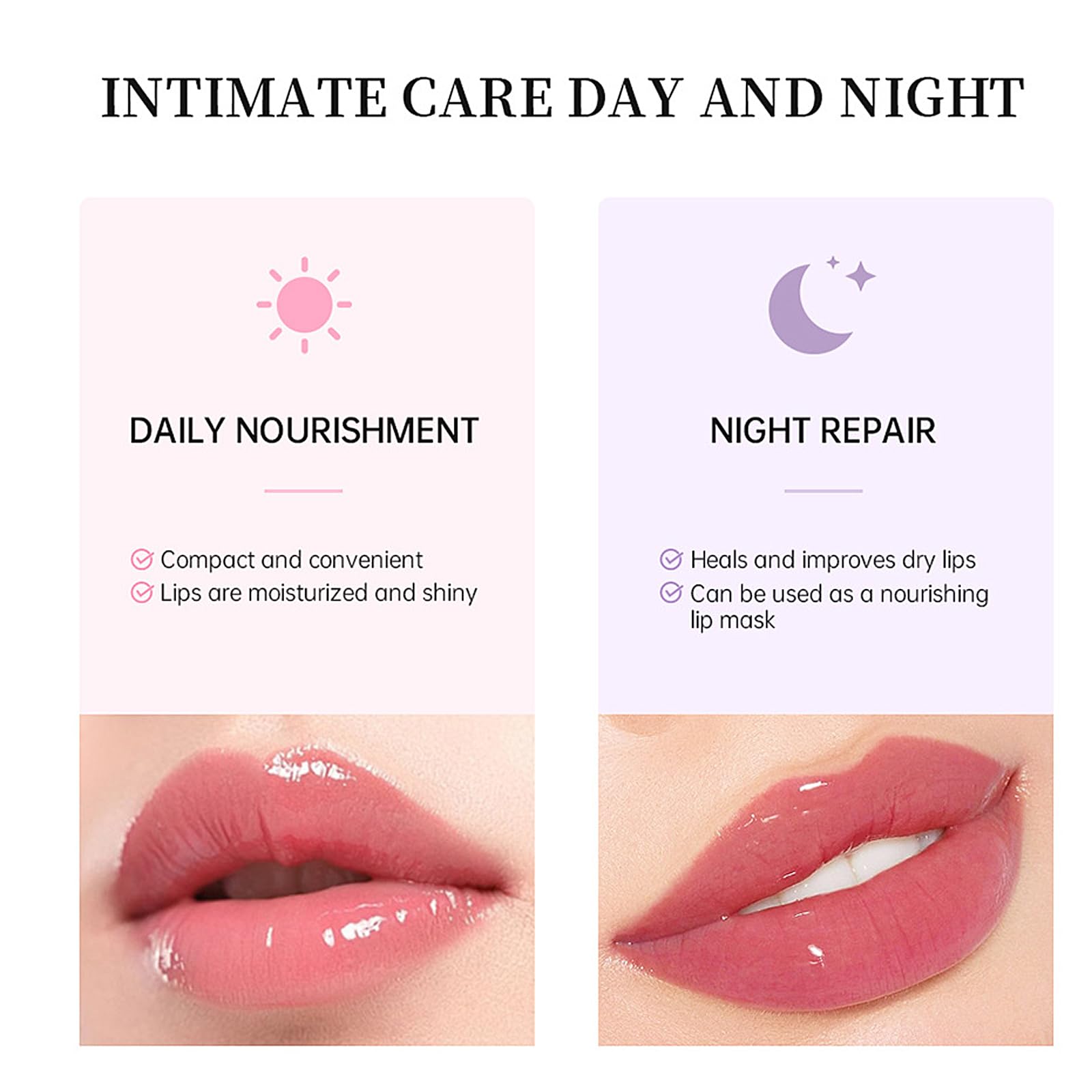 LuckNest 3 Color Glossy Lip Balm – Moisturizing, Non-Sticky High-Shine Lip Glow