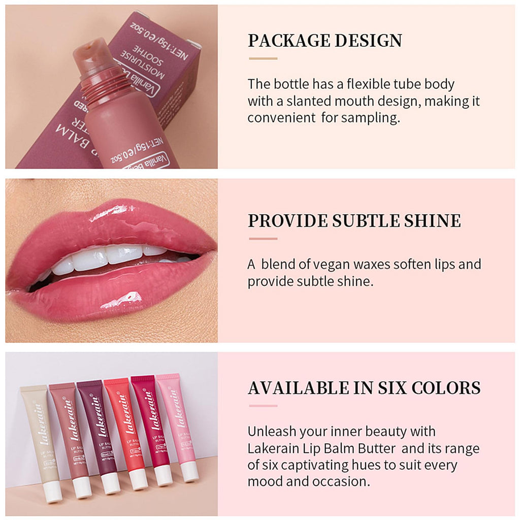 LuckNest 3 Color Glossy Lip Balm – Moisturizing, Non-Sticky High-Shine Lip Glow