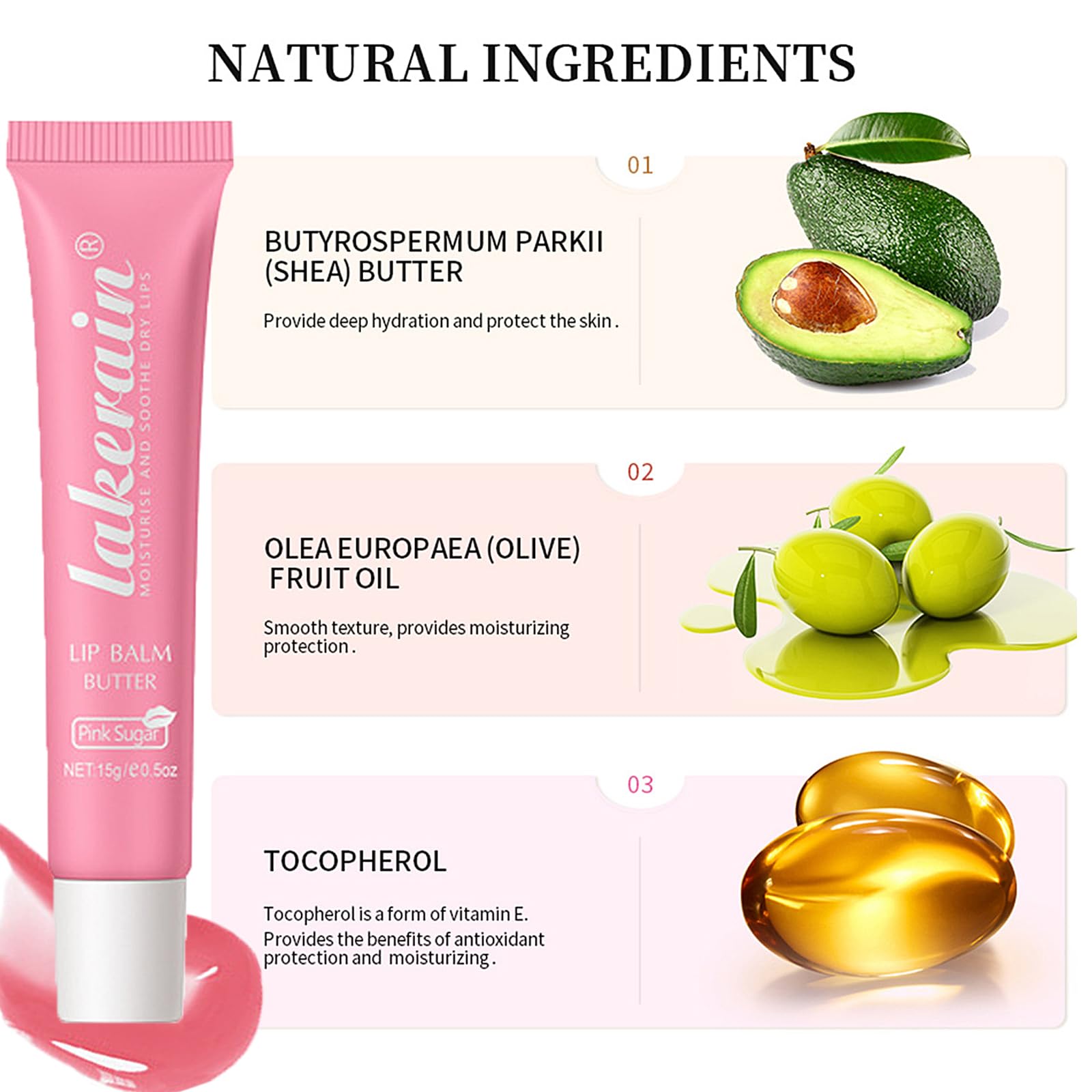 LuckNest 3 Color Glossy Lip Balm – Moisturizing, Non-Sticky High-Shine Lip Glow