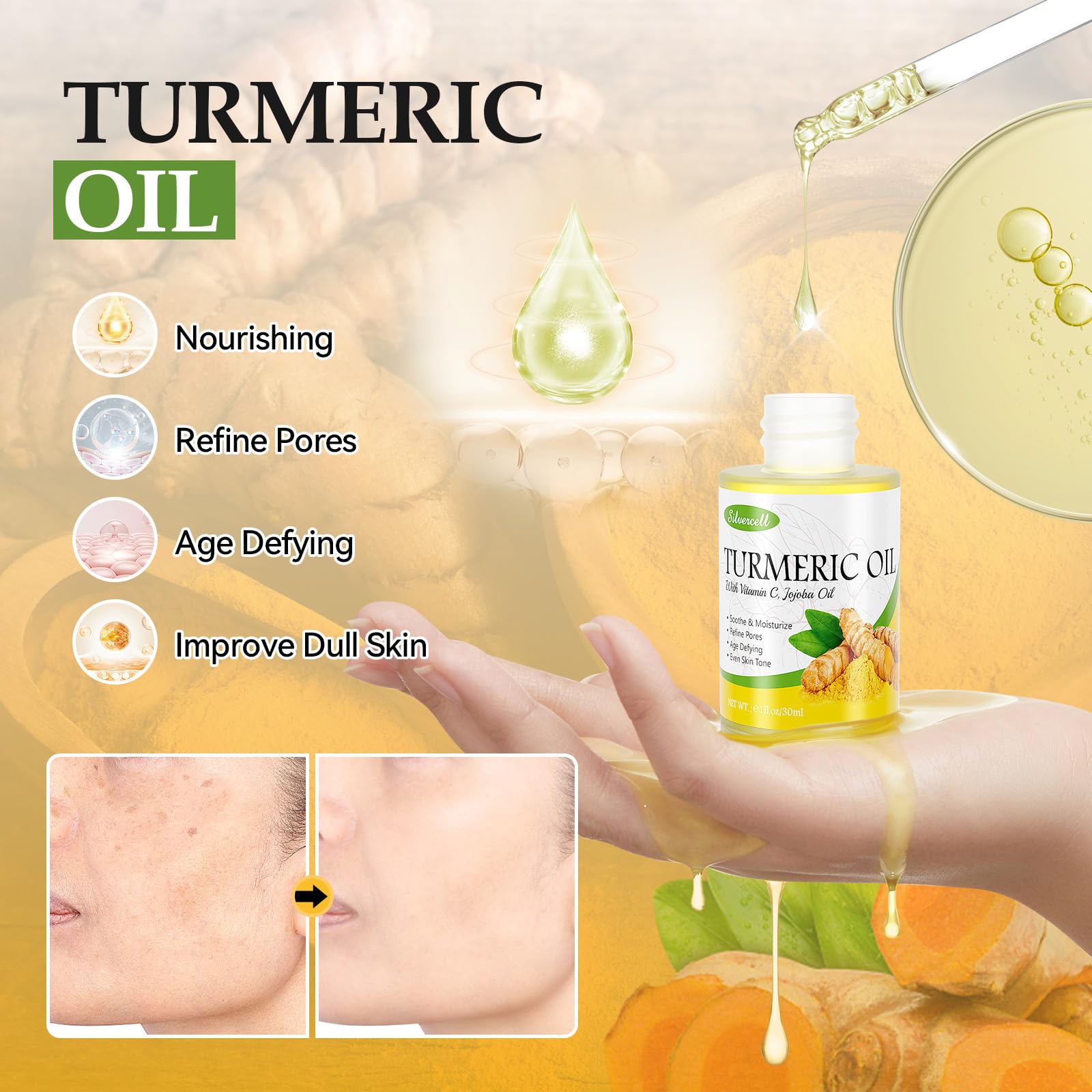Lucoss Beauty Turmeric Skin Care Set – Glow, Hydration & Even Tone Gift for Her
