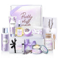 LUCOTIYA Lavender Spa Gift Set – 10-Piece Womens Bath & Body Gift Basket
