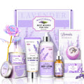 LUCOTIYA Lavender Spa Gift Set – Relaxing Bath & Body Gift Box for Her