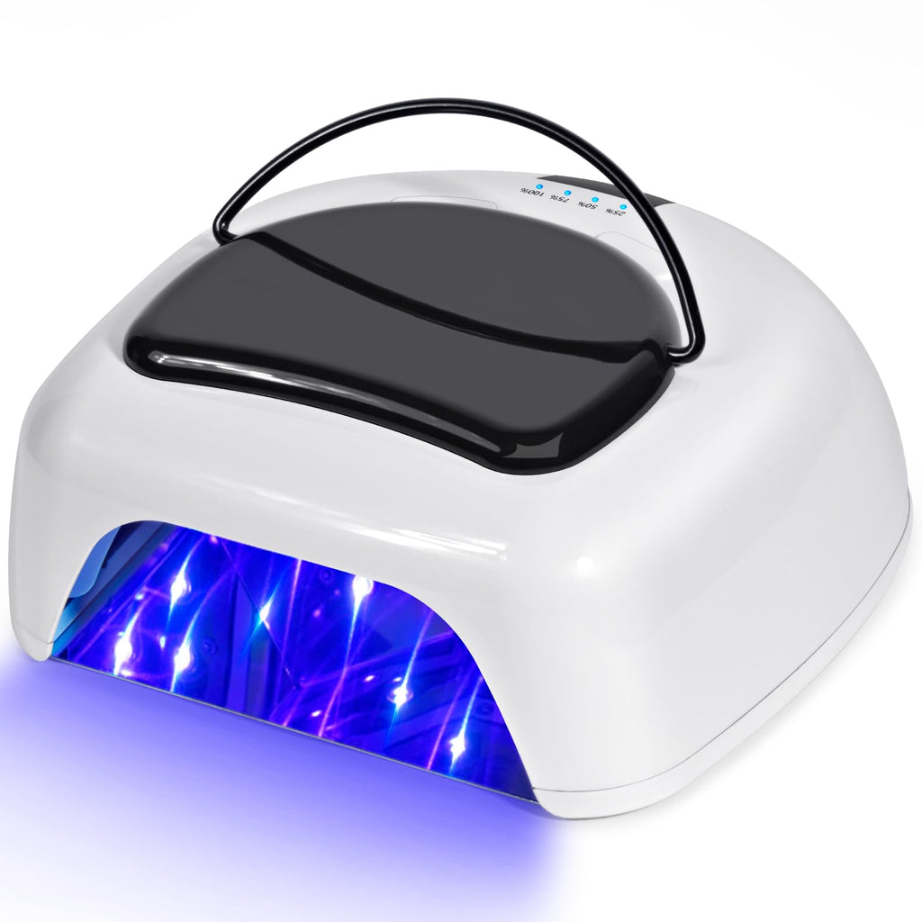 Ludysic 96W UV LED Nail Lamp – Cordless, Auto Sensor, 4 Timers for Salon & Home