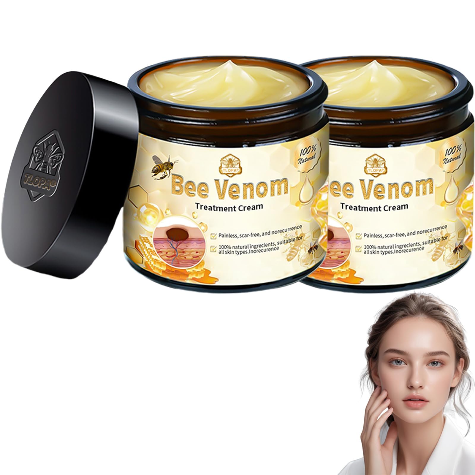 Luhaka Bee Venom Skin Cream – Deep Moisturizing Treatment for Blemish-Prone Skin