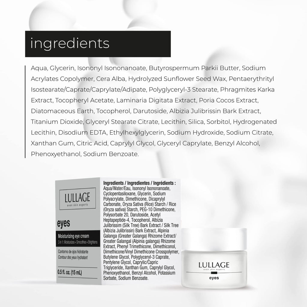 LULLAGE Eye Cream – Reduce Puffiness, Fine Lines & Dark Circles | 0.50 oz