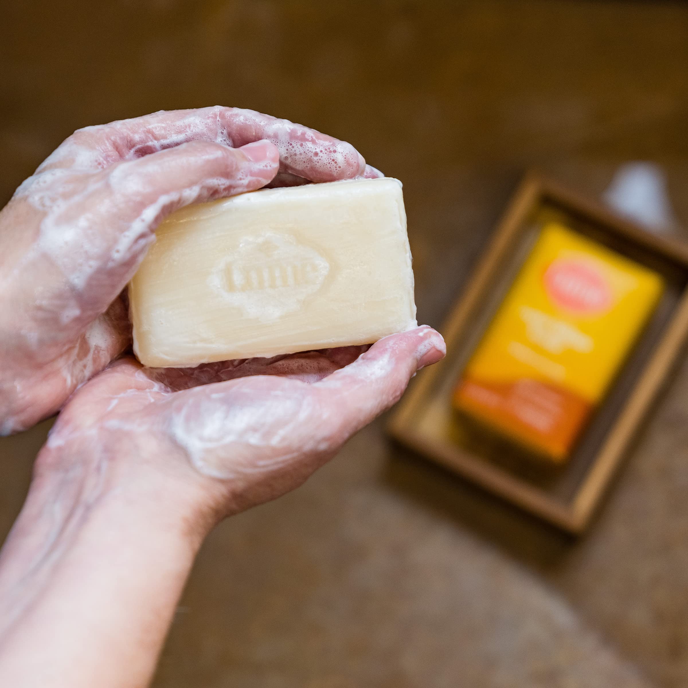 Lume Triple Milled Bar Soap – Toasted Coconut, Rich Moisture, Paraben Free & Phthalate Free (5 oz x 4)