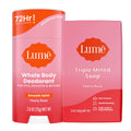 Lume Whole Body Deodorant & Soap – Aluminum-Free, Peony Rose (2.6 oz + 5 oz)