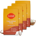 Lume Triple Milled Bar Soap – Toasted Coconut, Rich Moisture, Paraben Free & Phthalate Free (5 oz x 4)