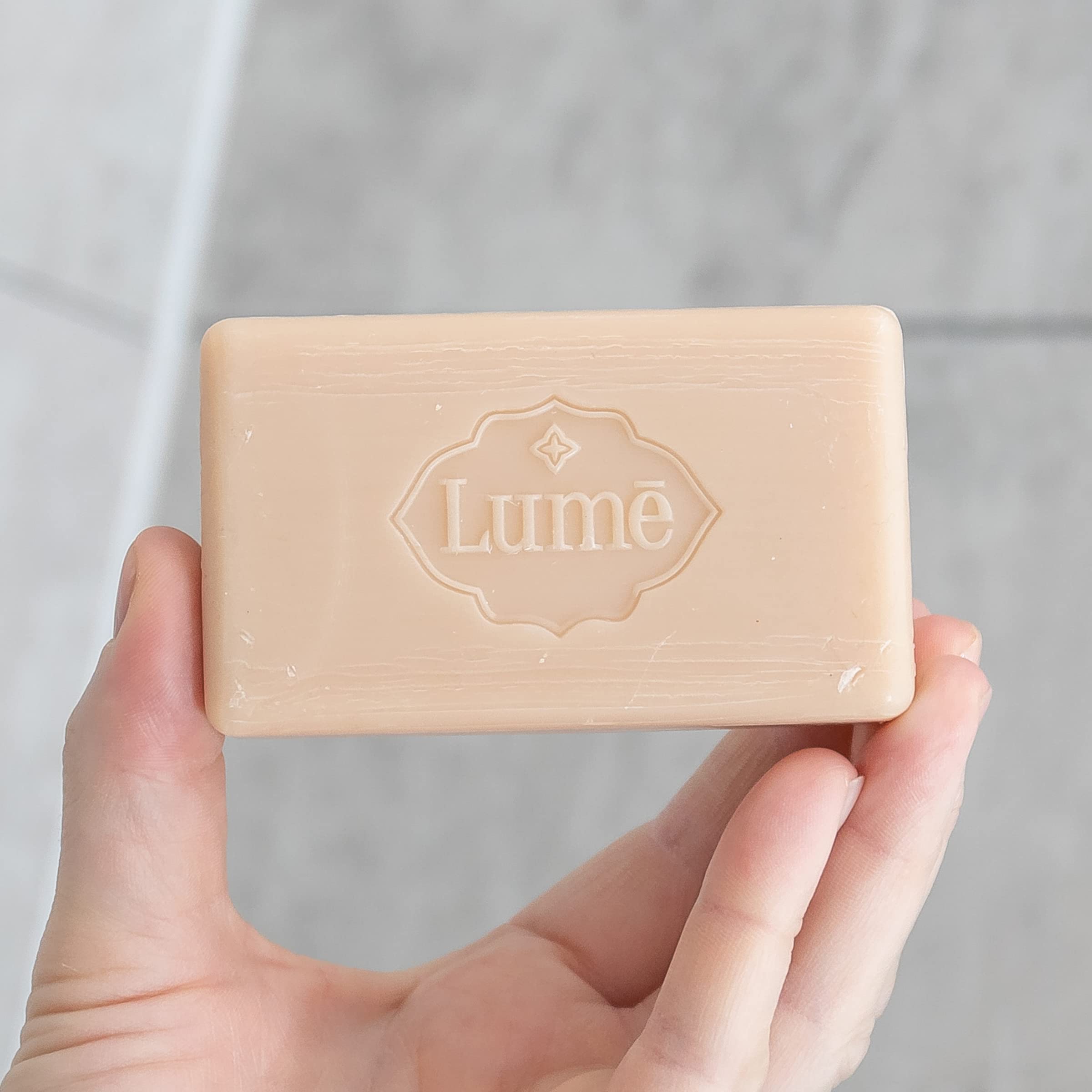 Lume Triple Milled Bar Soap – Toasted Coconut, Rich Moisture, Paraben Free & Phthalate Free (5 oz x 4)