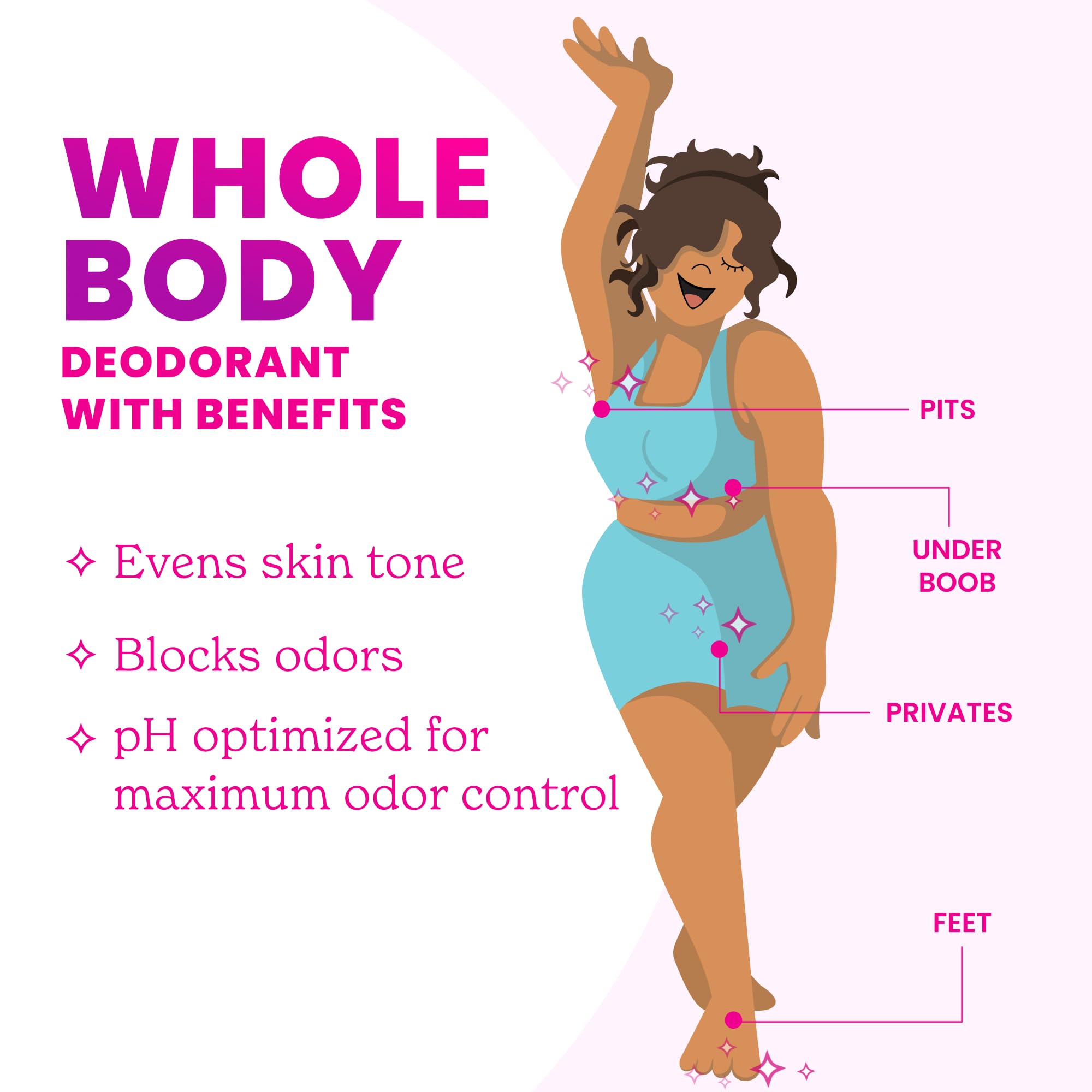 Lume Whole Body Deodorant – Vanilla Bliss | Aluminum Free, Baking Soda Free, 72-Hour Odor Control | Pack of 3 (2.6 oz each)
