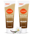 Lume Whole Body Deodorant – Invisible Cream Tube, Vanilla Bliss, Aluminum & Baking Soda Free | 72-Hour Odor Control (2-Pack)