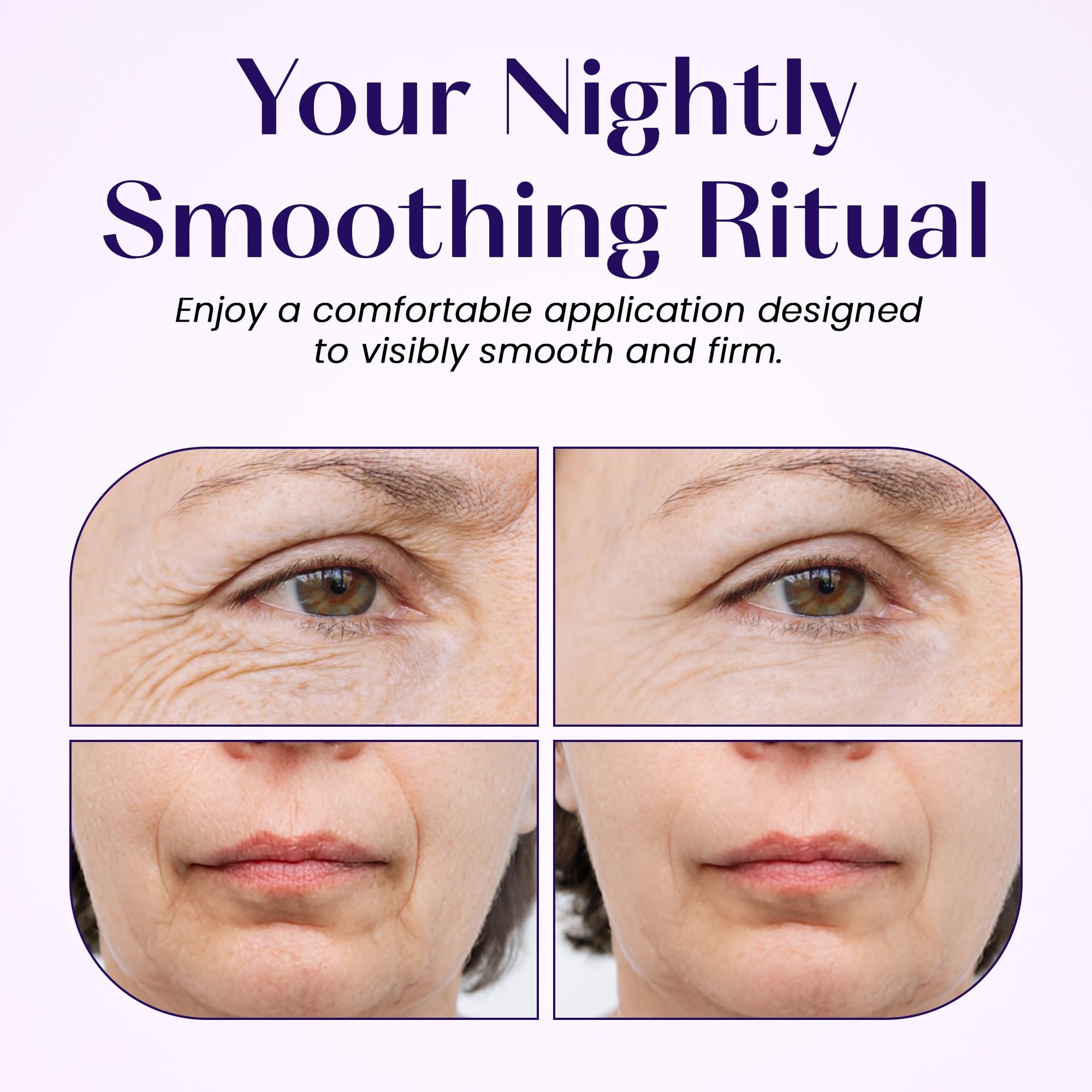LumiDew Smile Line & Anti Wrinkle Patches – Overnight Face Tape for Forehead, Smile Lines & Lips