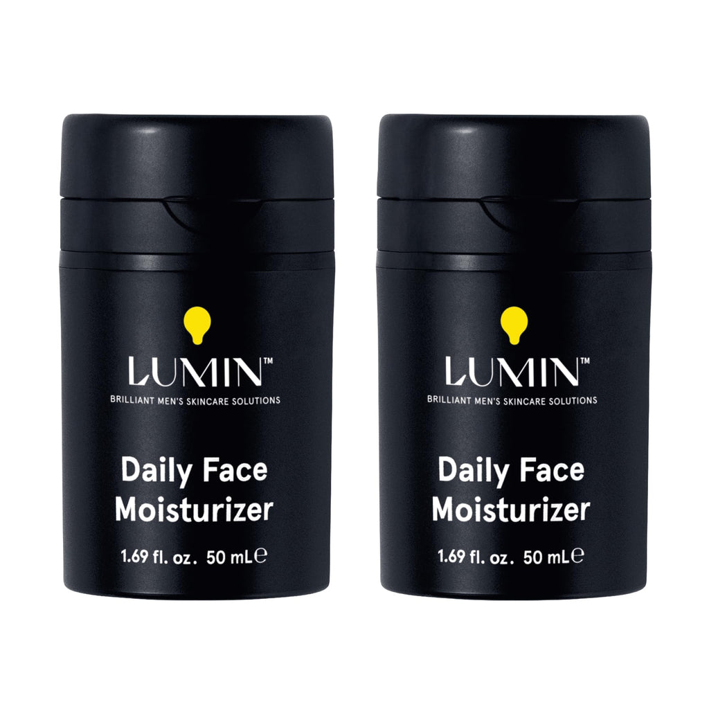 Lumin Daily Face Moisturizer for Men – Lightweight Niacinamide Hydration (50ml x 2)