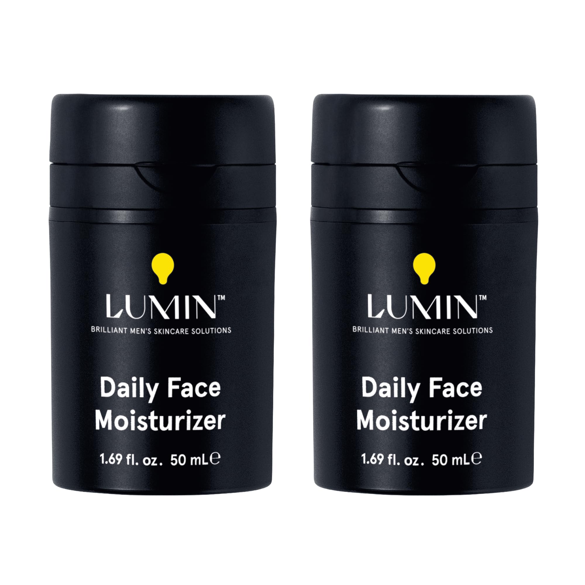 Lumin Daily Face Moisturizer for Men – Lightweight Niacinamide Hydration (50ml x 2)