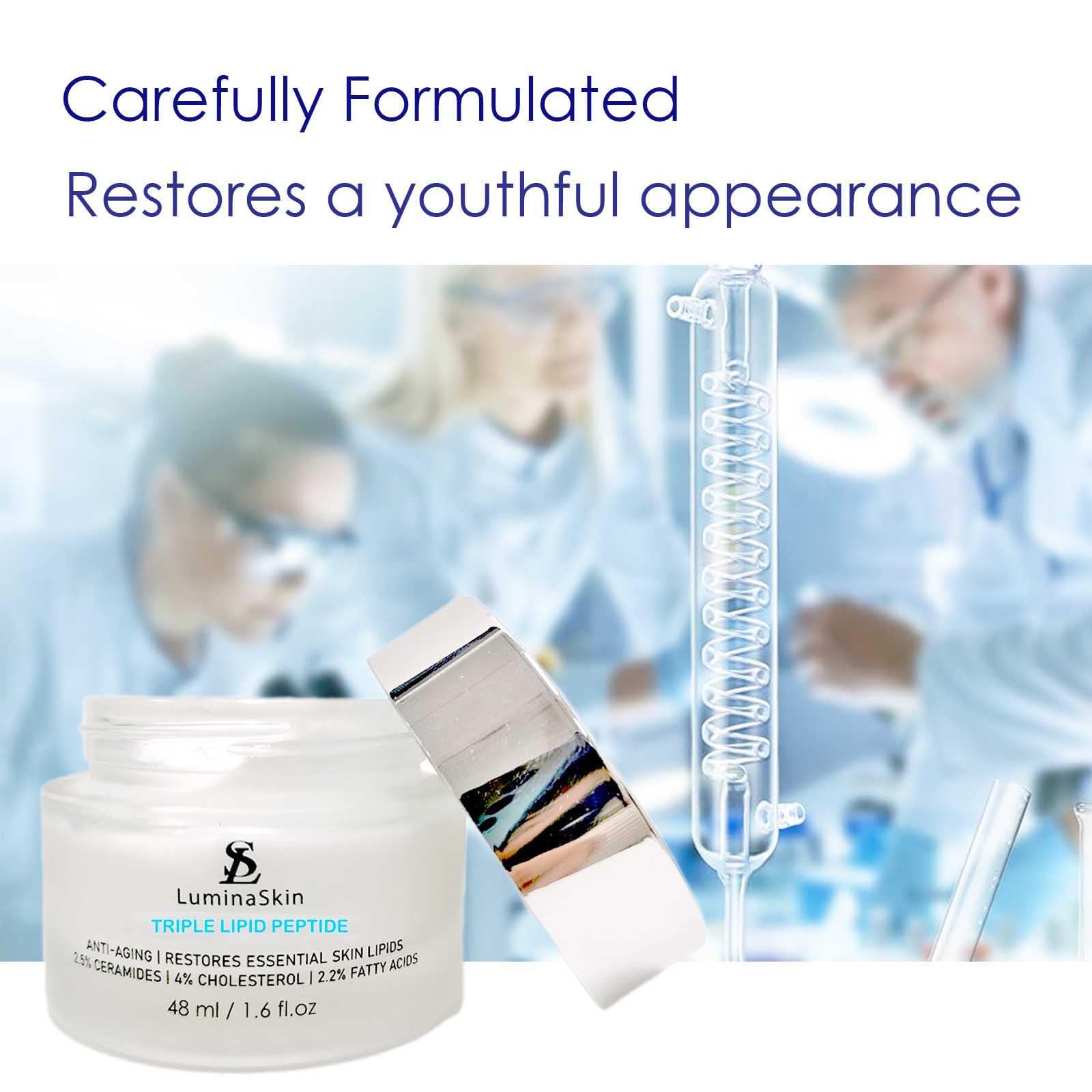 LuminaSkin Triple Lipid Peptide – Restore Mature Skin | Advanced Anti-Aging Cream