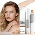 Lumine Skin Color-Changing Foundation Stick – Dual-Ended, Detachable Brush, Hydrating Full to Medium Coverage