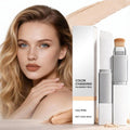 Lumine Skin Color-Changing Foundation Stick with Dual-Ended Brush – Hydrating, Buildable Coverage (Ivory White)