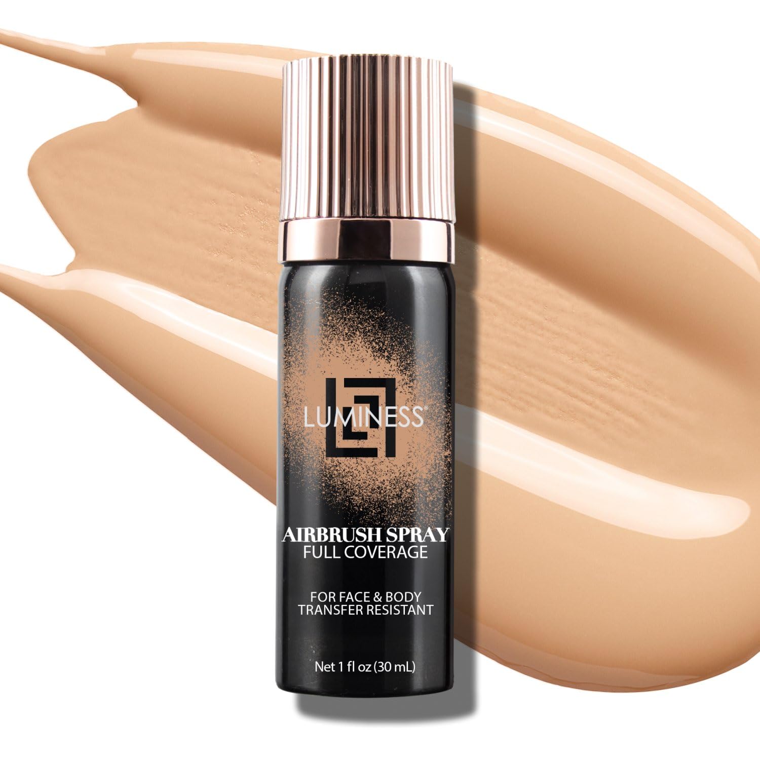 LUMINESS Airbrush Body Coverage – Long-Wear Foundation for Face & Body (Light Medium)